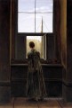 Frau an einem Fenster romantischen Caspar David Friedrich